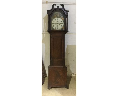 A 19th century mahogany eight-day longcase clock