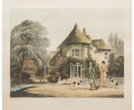THOMAS SUTHERLAND (1785-1838) British, After DEAN WOLSTENHOLME (1757-1837) British, Shooting, plates I to IV, Coloured engrav