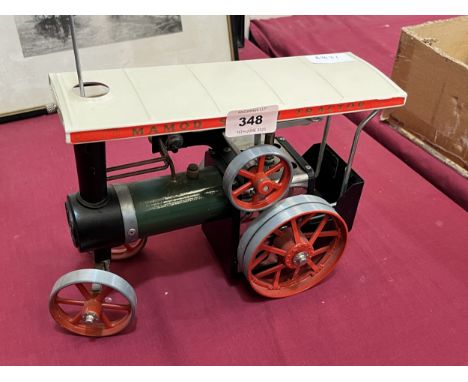 A Mamod live steam traction engine TE1