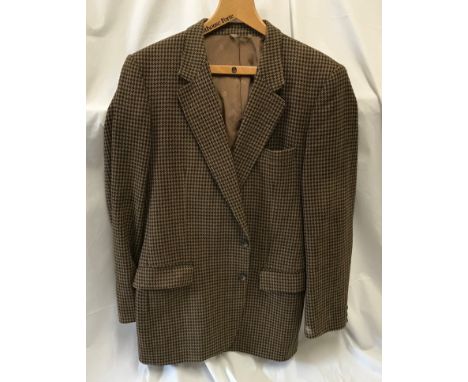Christian Dior Gentleman's Jacket, dog tooth pattern pure wool, viscose lined size 40 regular.Condition ReportGrime stains to
