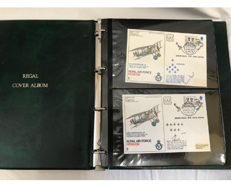 Album containing collection of 46 Concorde, Red Arrow first day covers, many signed including 2 signed by Red Arrow pilot kil