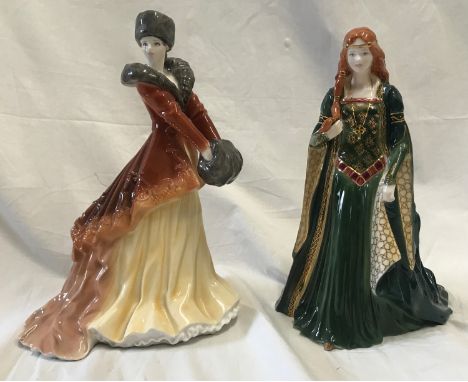 Two Royal Worcester figurines to include The Princess of Tara CW516 Ltd Edition 3617 of 7500 22cm h and Natasha Premiere figu