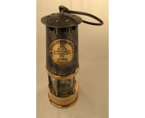 An Eccles brass and metal miners lamp type SL 40, 24cm h.Condition ReportVery good condition.