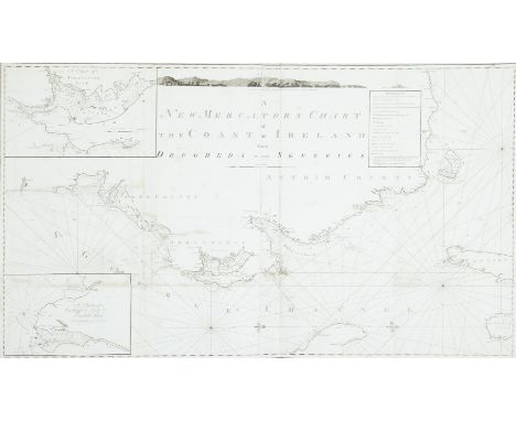 MURDOCH MACKENZIE XXXII. Chart of the North East Coast of IrelandThis chart was printed in a left and right half, which are s