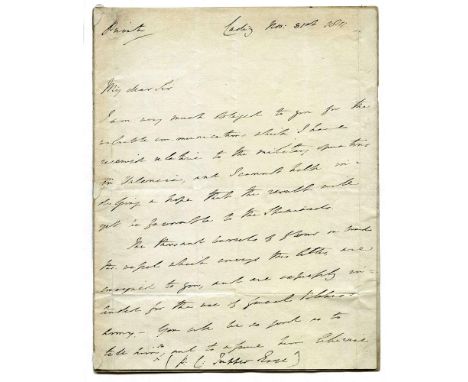 WELLESLEY, HENRY (1773 - 1897) Irish MP and Diplomat.Two autograph letters signed. Henry Wellesley was born into one of the m