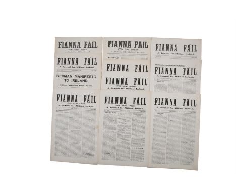 TERENCE MacSWINEY.  FIANNA FAIL (The Irish Army). A Journal for Militant Ireland.  Nos. 1-11 (all published). Cork, 19 Septem