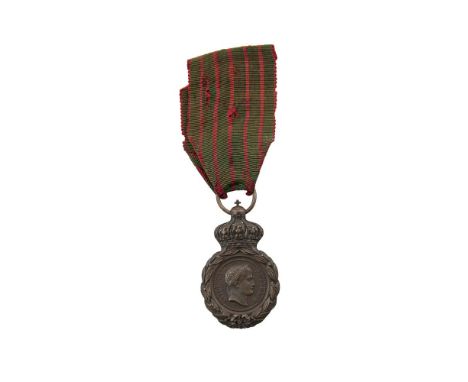 A NAPOLEONIC MEDAL, this medal was instituted on 12 August 1857 by Napoleon III to 'honour with a special distinction the sol