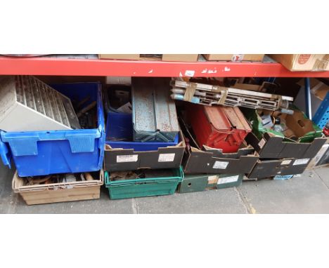 A large quantity (9 boxes plus tool boxes) of assorted tools. 
