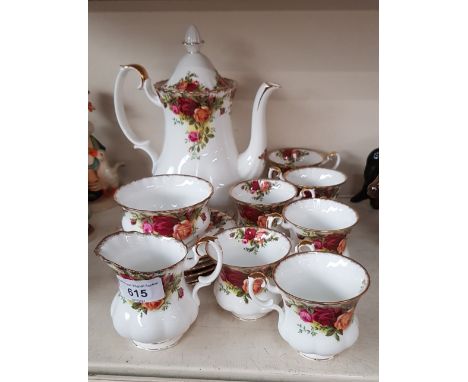 Royal Albert Old Country Roses coffee set - first quality 