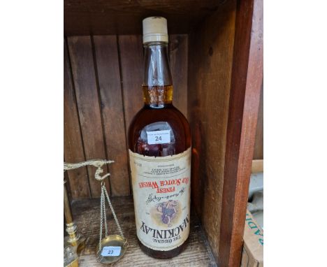 A 3 litre bottle of the original Mackinlay finest old scotch whisky. 