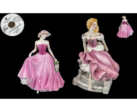 Two Porcelain Figures, comprising Coalport 'Perfect Rose' Limited Edition figure No. 1589/9500, sculpted by J Bromley, measur