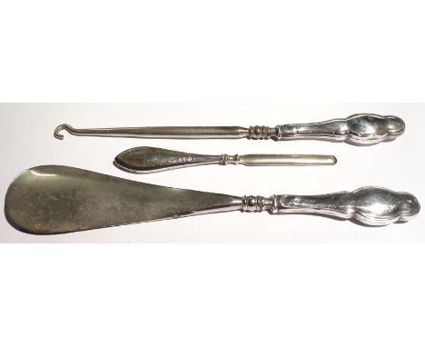 3 SILVER HANDLE VANITY TOOLS 