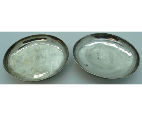 PR CHINESE SILVER TRINKET DISHES LUEN HING 1910 
