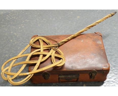 SM SUITCASE + CANE CARPET BEATER