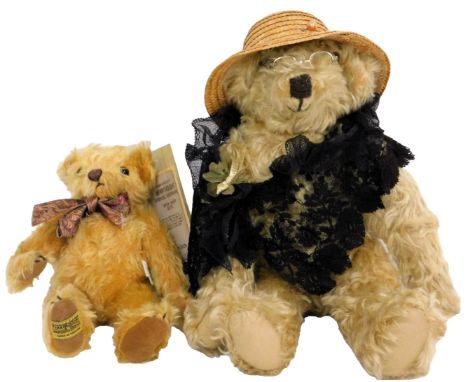 A Merrythought Barton Jnr. Bear, limited edition 1994, together with a grandma bear.