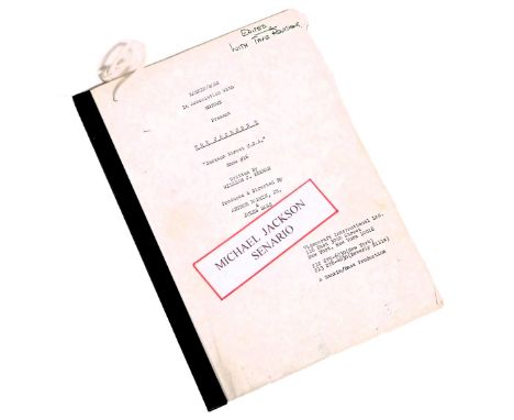 A Michael Jackson scenario script, by Videocraft International Limited, The Jackson 5, produced and directed by Arthur Rankin