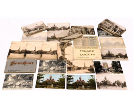 Vintage postcards of Grantham and Bottesford, some by E W Sewell, including Grantham Parish Church, Angel Hotel, Beehive Inn 