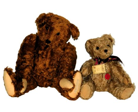 A Hermann growling bear, limited edition, and a further bear. (2)