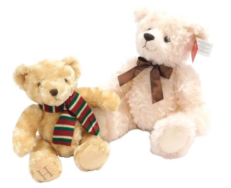 A Russ Basil Teddy bear, 38cm high, together with a Henry bear. (2) 