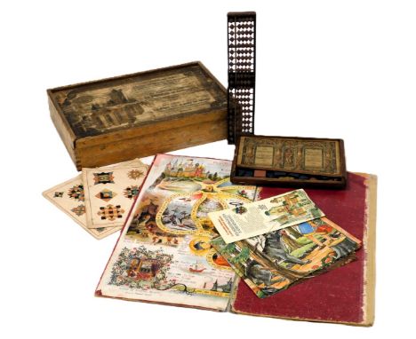 A late 19thC Continental building block set, The Architect in the Nursery, edition 4, boxed, with instructions, AD. Richter &