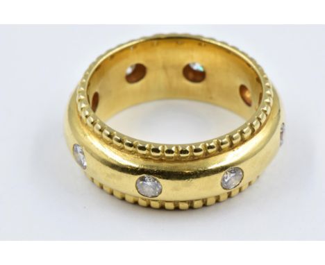 Theo Fennell, London, 18ct gold and diamond set ring, the diamonds 0.66ct total, complete with original box, size NGeneral co
