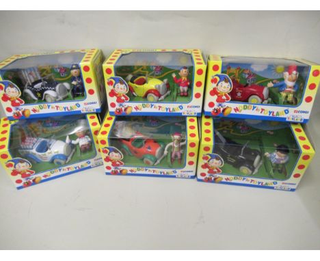 Complete set of six Corgi ' Noddy in Toyland ' models in original boxes 