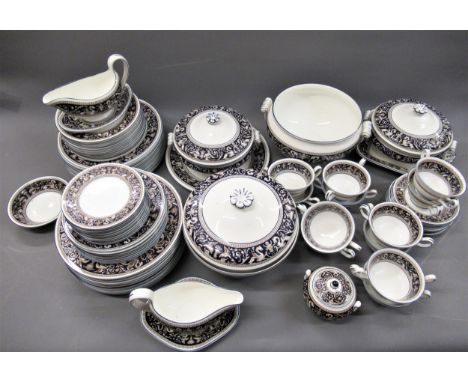Wedgwood Florentine pattern extensive dinner and tea service 