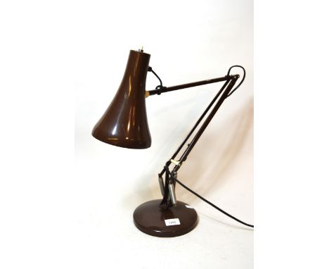 Brown metal Anglepoise style lamp 