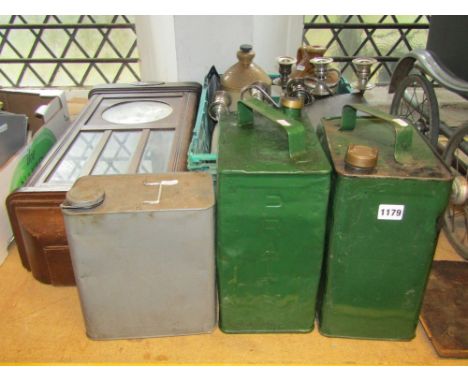 A collection of miscellaneous items to include a stoneware jar impressed Arnold Perrett &amp; Co Ltd Gloucester, a further ja