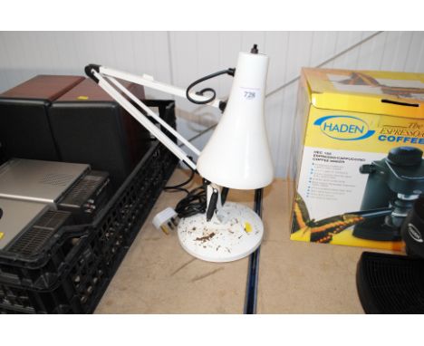 An Angle Poise lamp