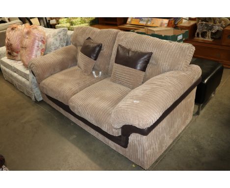 A modern upholstered sofa bed