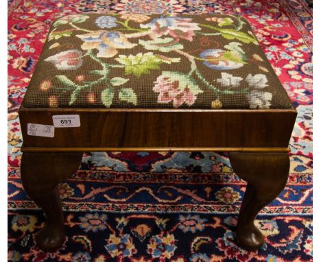 TAPESTRY TOP FOOT STOOL