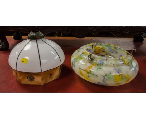 2 GLASS LIGHT SHADES