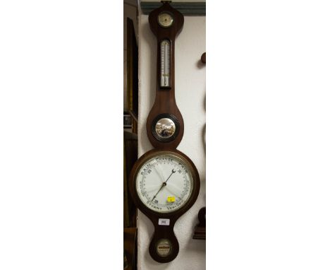 ANTIQUE MAHOGANY BAROMETER AF