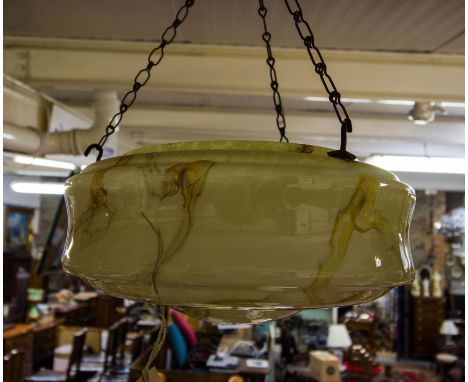 LEMON MOTTLED CENTRE LIGHT SHADE