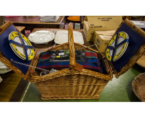 HARRODS PICNIC HAMPER + RUG
