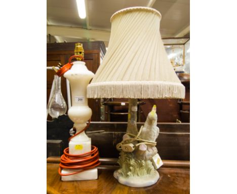 PARROT LAMP + ALABASTER LAMP