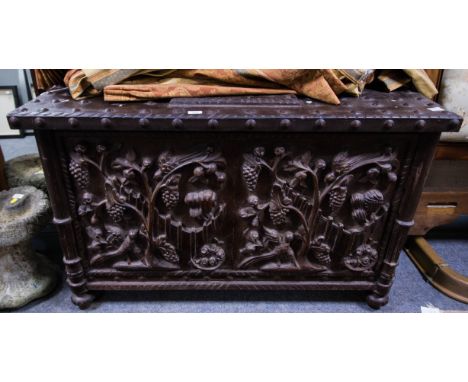LARGE ORNATE HALL TRUNK