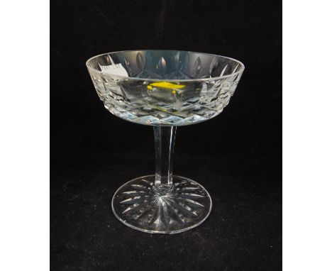 5 WATERFORD LISMORE CHAMPAGNE SAUCERS