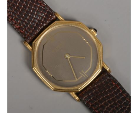 A cased Reymond Weil Geneve manual wristwatch. 