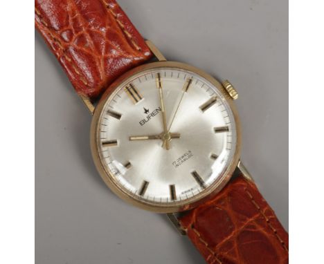 A 9ct gold manual Buren wristwatch. 
