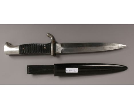 Solingen German Third Reich WWII Hitler Youth dagger and scabbard. 