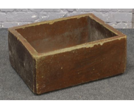 A Victorian stoneware Belfast sink / planter 62cm x 50cm. 