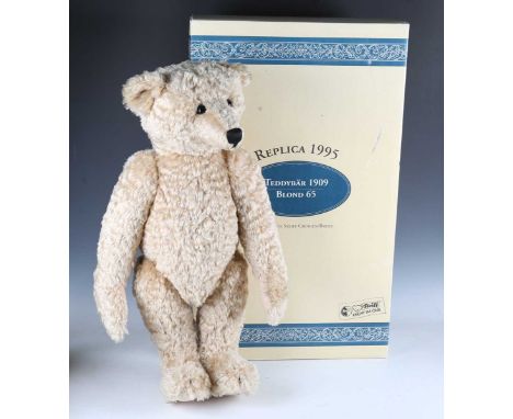 A Steiff limited edition 1995 replica of a blond 65 teddy bear 1909, edition No. 2185/5000, height 67cm, boxed (no certificat