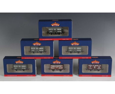 A group of thirty-six Bachmann Branch-Line gauge OO goods wagons, including Collectors Club editions, with various advertisin