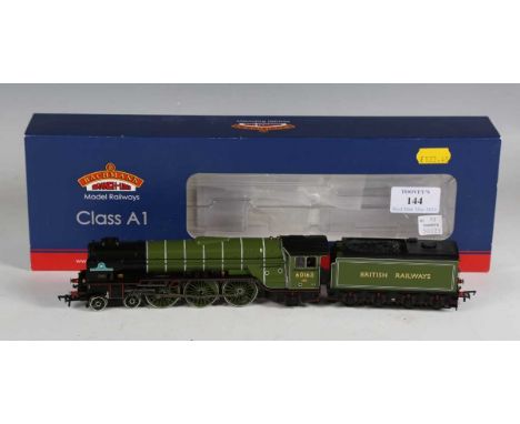 A Bachmann Branch-Line gauge OO DCC Ready A1 Class locomotive 60163 'Tornado' and tender in British Railways apple green, box