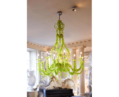 A MURANO GLASS SIXTEEN LIGHT 'SAN GIORGIO' CHANDELIERBY BAROVIER & TOSO, 2005With 4 spiral supports around a central urn with