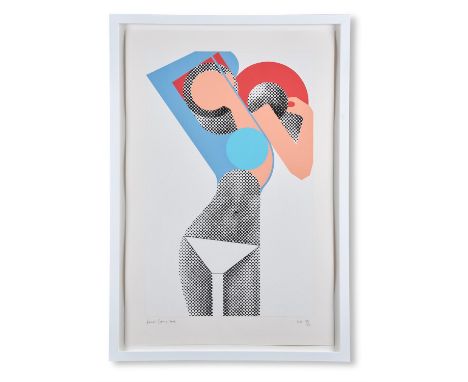 λ  GERALD LAING (BRITISH 1936-2011)KM (KATE MOSS)Screenprint in seven colours Signed in pencil, numbered 57/90, titled KM (Ka