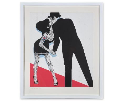 λ  GERALD LAING (BRITISH 1936-2011)THE KISS, 2007Screenprint in six colours, with hand applied gold leafSigned in pencil, num