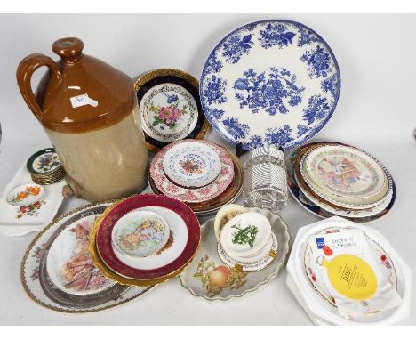 Mixed ceramics to include Limoges, Poole Pottery, Oriental, Christmas plates and similar. [2]